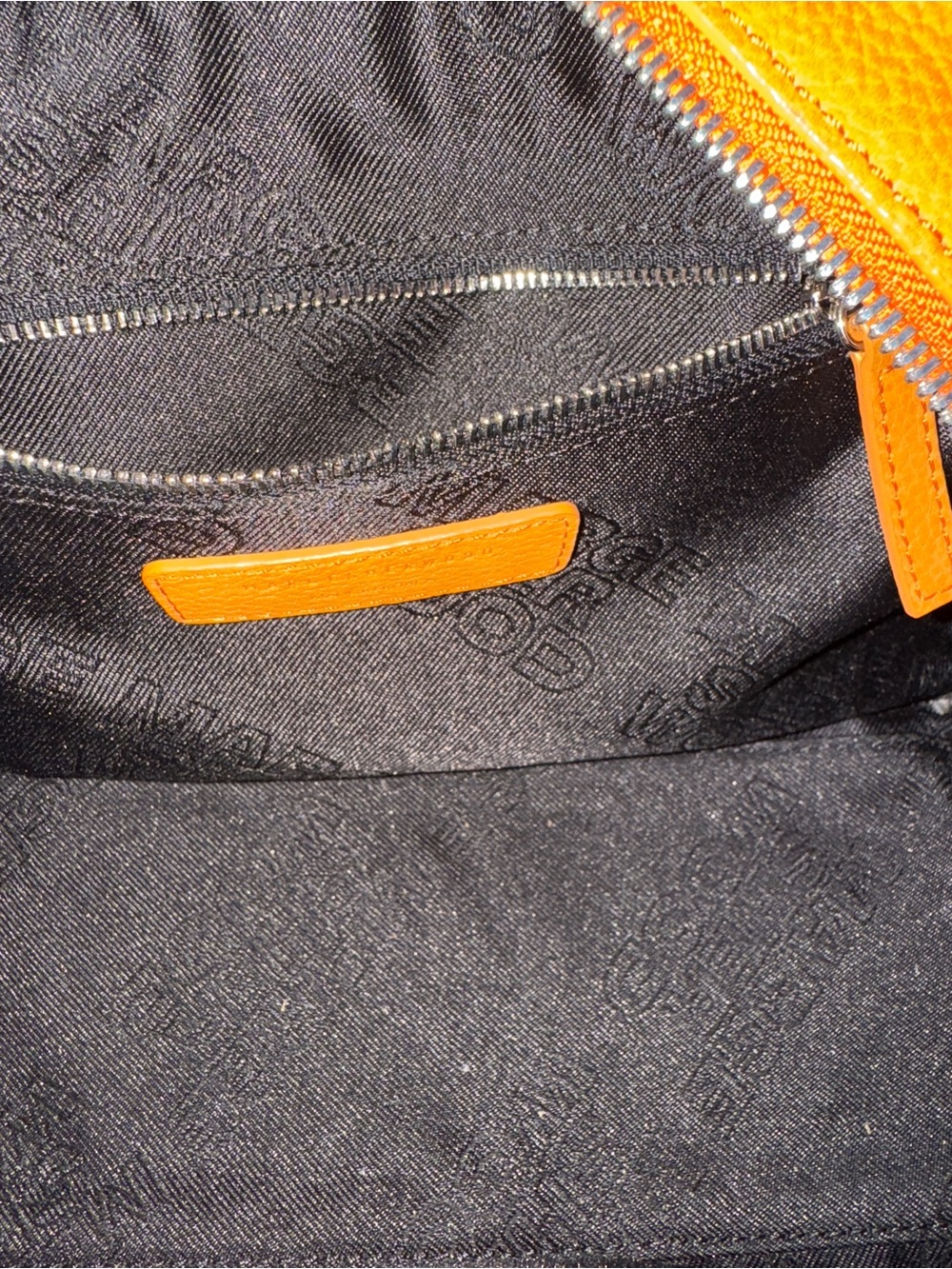Marge Sherwood Soft Boston Bag Orange Leather Top Handle Shoulder Bag - Picture 11 of 11